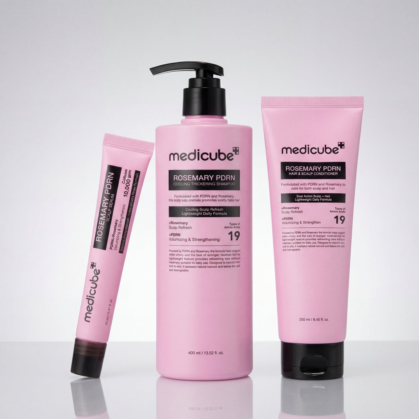 Medicube Rosemary PDRN Scalp-to-Hair Set | 3 Essential Products | Korean Hair Care