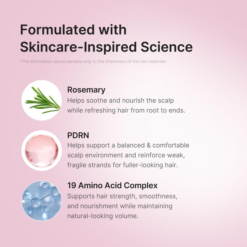 Medicube Rosemary PDRN Scalp-to-Hair Set | 3 Essential Products | Korean Hair Care