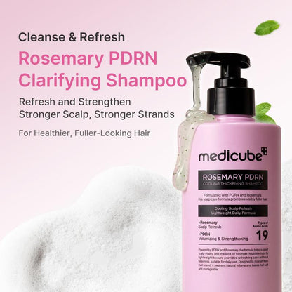 Medicube Rosemary PDRN Scalp-to-Hair Set | 3 Essential Products | Korean Hair Care