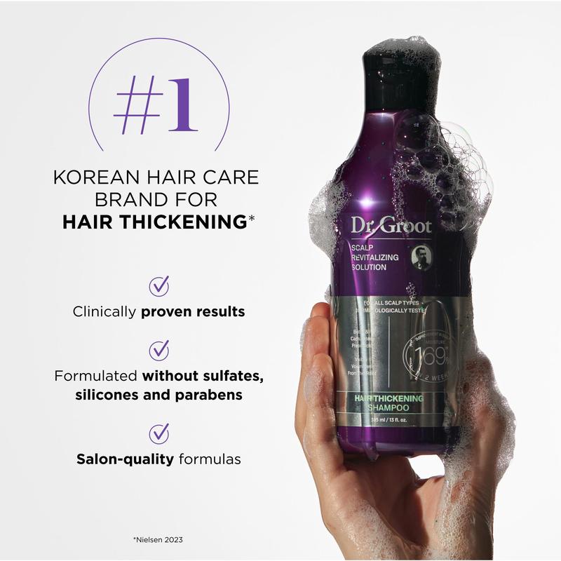 Dr.Groot Complete Set to Reduce Hair Loss, Scalp Revitalizing Solution, Hair Thickening, Biotin
