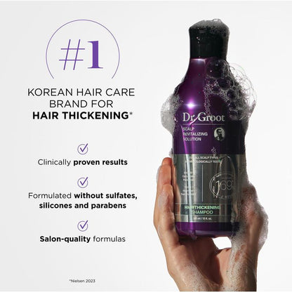 Dr.Groot Complete Set to Reduce Hair Loss, Scalp Revitalizing Solution, Hair Thickening, Biotin