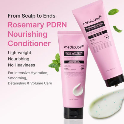 Medicube Rosemary PDRN Scalp-to-Hair Set | 3 Essential Products | Korean Hair Care