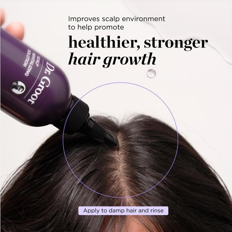 Dr.Groot Complete Set to Reduce Hair Loss, Scalp Revitalizing Solution, Hair Thickening, Biotin