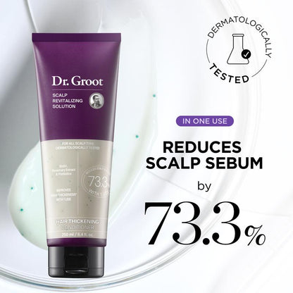 Dr.Groot Complete Set to Reduce Hair Loss, Scalp Revitalizing Solution, Hair Thickening, Biotin