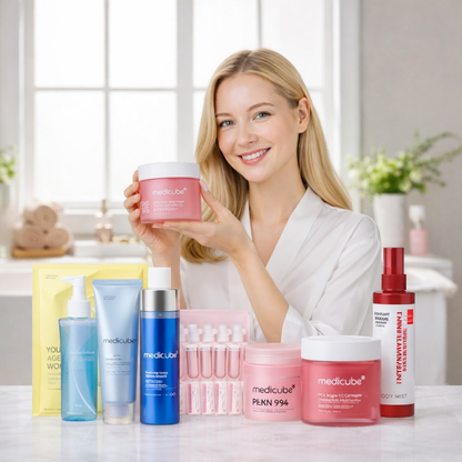 Affordable Glow in a WEEK Set | Includes 8 products | Achieve Glass Glow Skin IN 7 DAYS with Korean Skincare