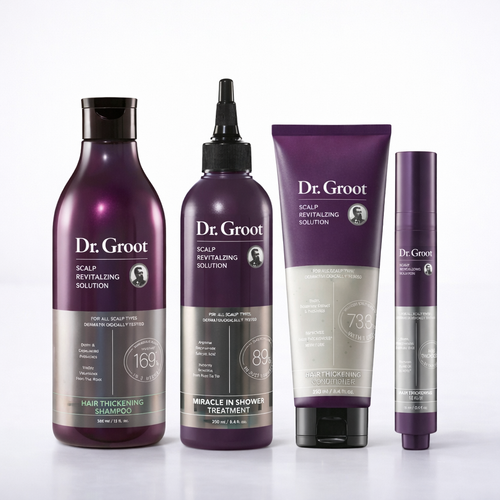 Dr.Groot Complete Set to Reduce Hair Loss, Scalp Revitalizing Solution, Hair Thickening, Biotin